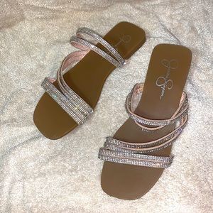 Rhinestone Jessica Simpson sandals